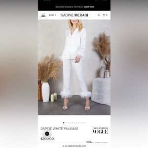 Nadine Merabi White Pajamas